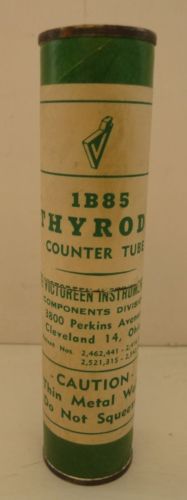 Radiation Tube 1B85 THYrode Victoreen Counter Original Box, Old