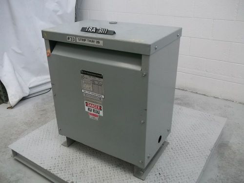 Mgm 34 kva 3 phase pri 480 volt sec 480y/277 volt transformer (tra3111) for sale