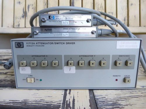 Hp agilent attenuator switch driver 11713a with 8494h &amp; 8495h for sale