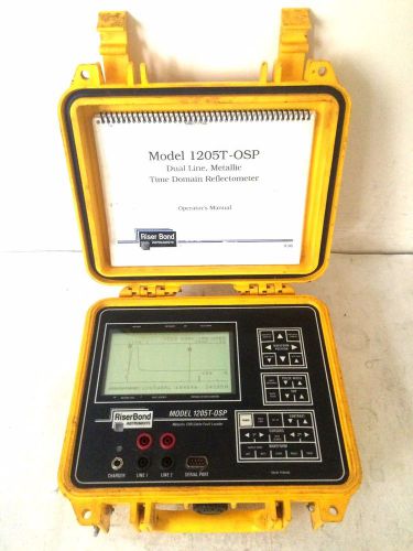 RiserBond Model 1205T-OSP Metallic TDR Fault Locator Time Domain Reflectometer