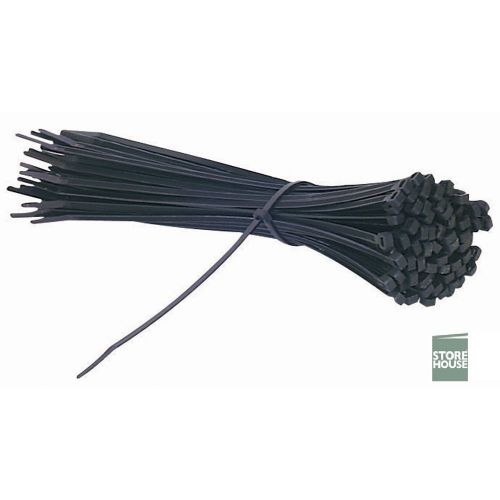 1000 Pack DuPont Nylon 11 Inch Black Zip Wire Cable Ties 50 Lb  10 PACKS OF 100