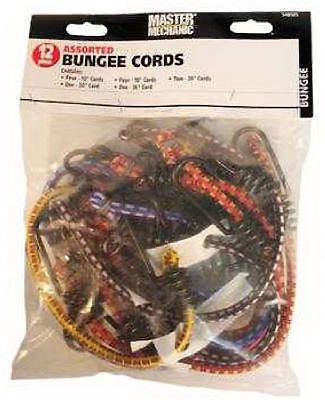 BOXER TOOLS 12-Pack Assorted Bungee Cords