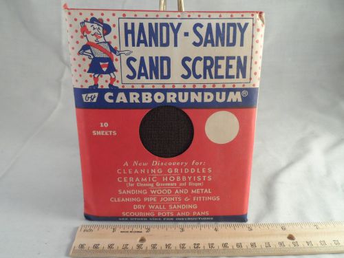 Carborundum new old stock handy sandy sand screen 10 sheets in package