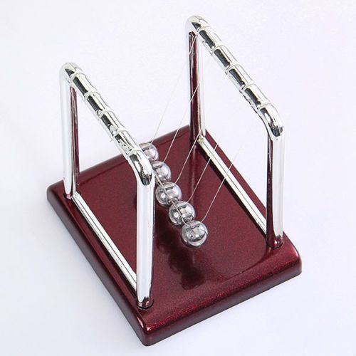Newton&#039;s Cradle Steel Balance Ball Physics Science Pendulum Desk Fun Toy Gift E2