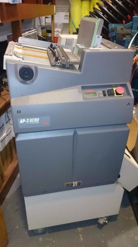 GBC AP 2 Ultra Paper Punch Bundled EXTRA PUNCH Works but need new feeder belts.