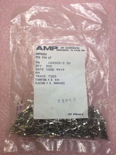 Amp 104505-3 connector pin crimp st cable mount 500 pcs for sale