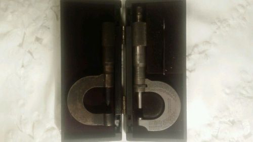 2     Vintage brown &amp; Sharpe micrometer