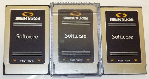 Lot 3 Sunrise Telecom SA708 Storage Software 8mb SunWare PCMCIA Memory Cards