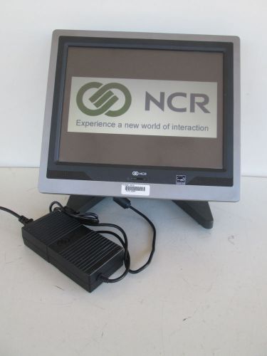 NCR 7610-1000-8801 point of sale POS terminal touchscreen with power supply