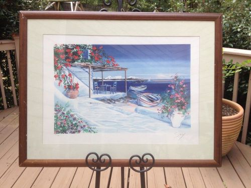 Lithograph- Andre Savy - signed &amp; numbered - Perfect for Mediterranean Rest.
