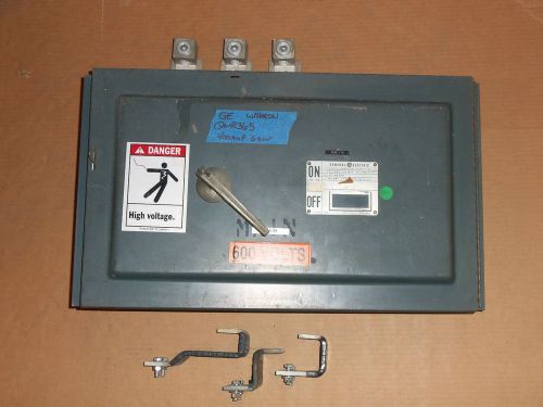 Ge qmr qmr365 400 amp 600v fusible fused panel panelboard switch hardware for sale
