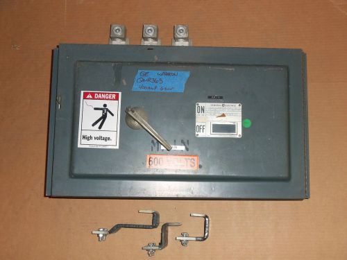 GE QMR QMR365 400 AMP 600V FUSIBLE FUSED PANEL PANELBOARD SWITCH HARDWARE
