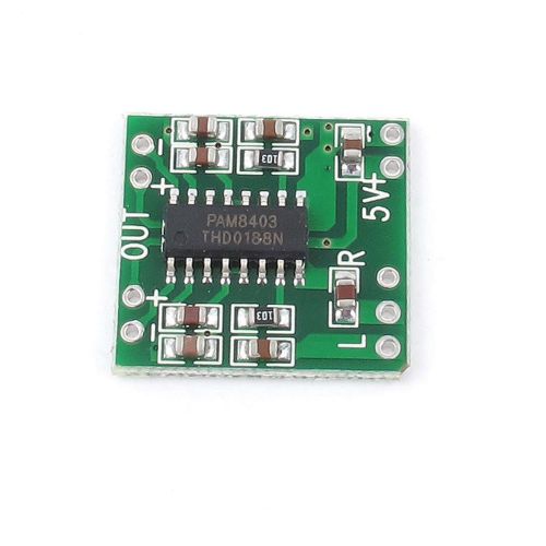5PCS 2.5-5V 2X3W Mini Audio Class D amplifier board PAM8403 board