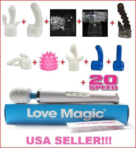 Magic wand usb massager 20 speed hitachi motor muscle massage + attachment for sale