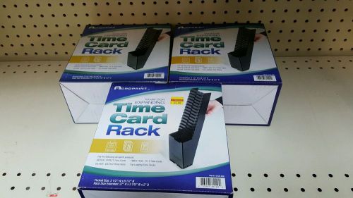Acroprint Expanding Time Card Rack- Lot of 3