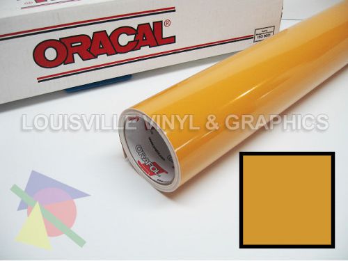 24&#034; wide imitation gold oracal 651 intermediate sign cutting vinyl roll for sale