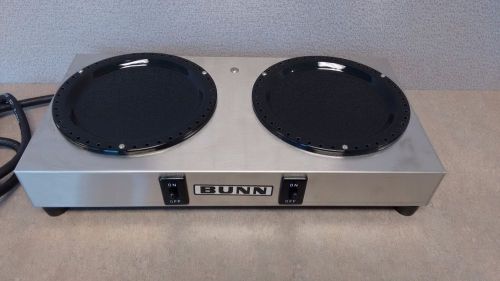 BUNN-O-MATIC  Double Hot Plate Burner WX-2 Stainless Steel works,Tested