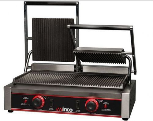 Winco EPG-2 Double Electric Panini Italian Style Grill