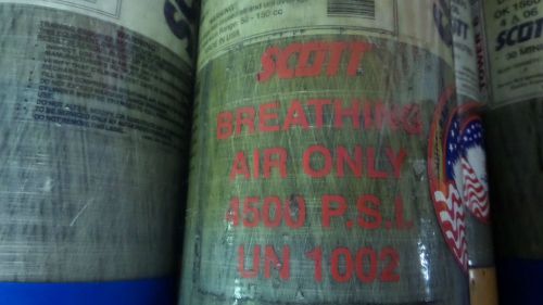 Scott 4,500 psi 30 minute carbon fiber bottles 01 / 02 / 04 - 2007 for sale