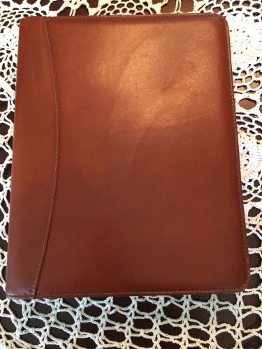 FRANKLIN COVEY QUEST Zip Planner/Binder Napa Leather 1.25&#034; Rings Unused