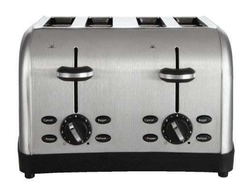 4 Slice Bagel Toaster Slot 7 Settings Frozen Warm Slot Wide Bread Tray Reheat