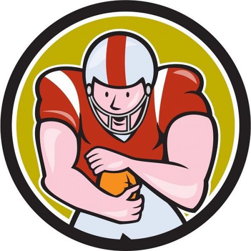 30 Custom Retro Football Art Personalized Address Labels