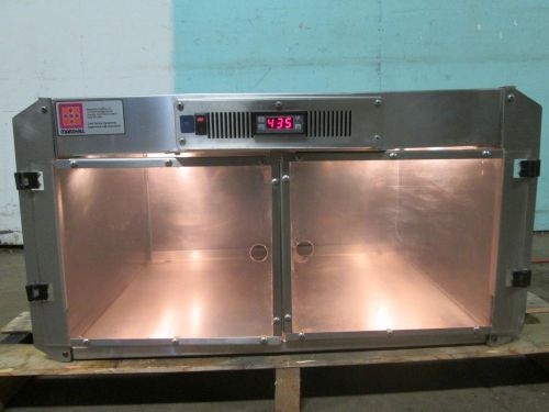 &#034;MARSHALL AIR SYSTEM&#034; HD COMMERCIAL WALL INSERT SS LIGHTED PASS-THRU FOOD WARMER