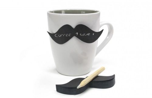Moustache sticky notes 2 x 100 with white pencil novelty stationery for sale