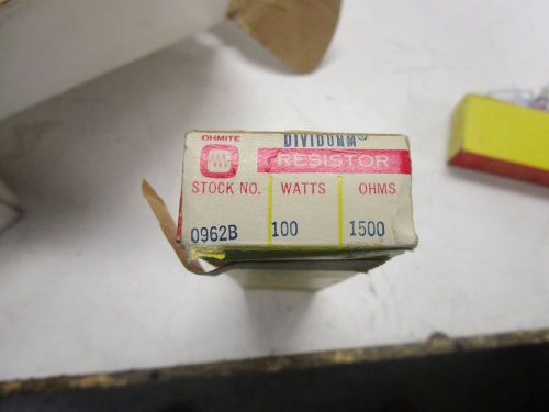 Ohmite Model 0962B Resistor.  100 Watts, 1500 Ohms.   New Old Stock&lt;