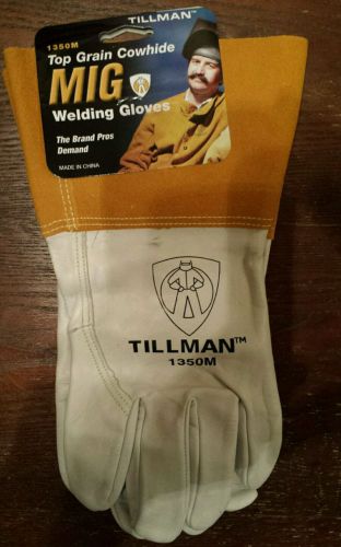 Tillman 1350m top grain cowhide mig welding gloves size medium for sale