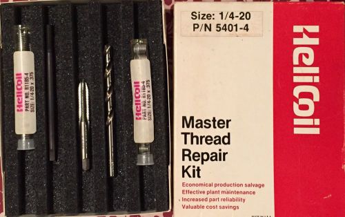Helicoil Master Thread Repair Kit 1/4-20 # 5401-4 Exc Cond