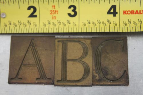 New Hermes Engraving Brass Font Type &amp; Numbers 73 Extended Triple Line Roman