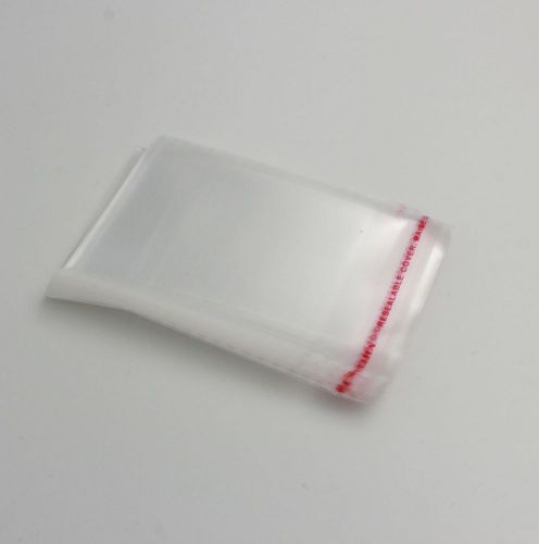 50Pcs Self Adhesive Resealable 7X11cm Clear Plastic lace Cellophane Packaging *.