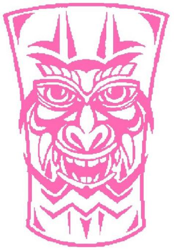 30 Custom Pink Tiki Personalized Address Labels