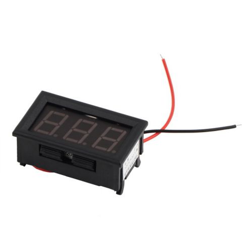 New Mini Digital Voltmeter 3.3-30V Red LED Vehicles Motor Voltage Panel Meter EA