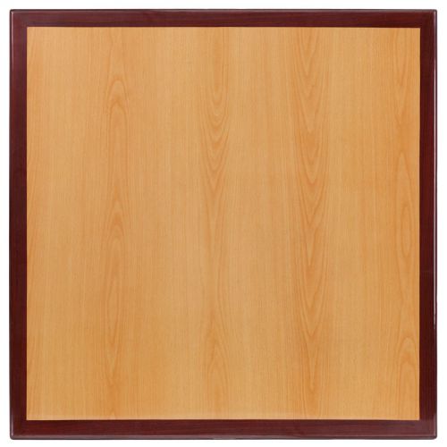 24&#039;&#039; Square Two-Tone Resin Cherry and Mahogany Table Top [TP-2TONE-2424-GG]