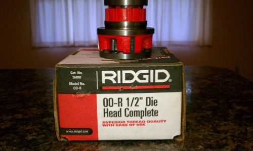 Ridgid 00-R 1/2&#034; Threading Die Head Complete      New