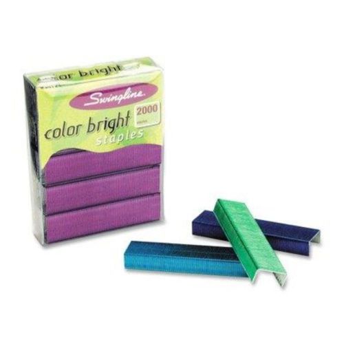 Swingline Color Bright Staples 1/4-Inch Leg Length 105 per Strip 2000 per Box...