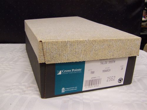 BOX OF 500 CROSS POINTE GENESIS SCRIPT TALLOW SMOOTH ENVELOPES 3 7/8 x 7.5&#034;