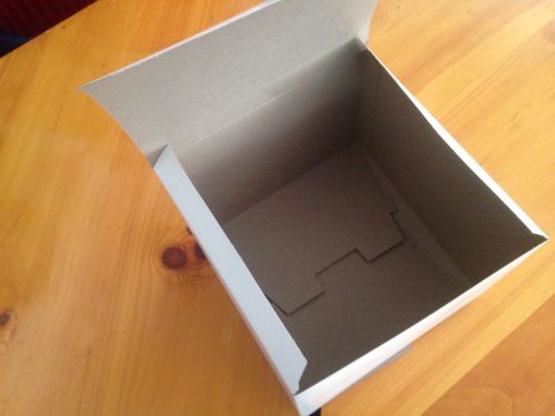 7 X 7 X 7 White Gift / Retail Packaging Chipboard Keepsakes Boxes 35 Pcs.