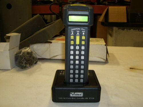 Videx LaserLite Pro/MX Barcode Reader and Base Station New(old stock)