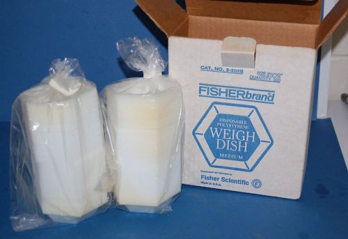 Fisher scientific 2.5&#034; x 2&#034; disposable medium weigh-dish 500 ct         #12280 for sale