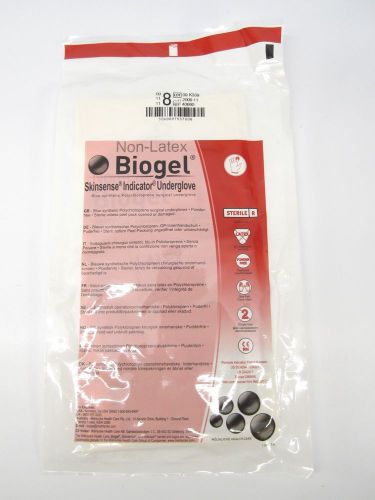 22 pair Biogel Skinsense Non-Latex Undergloves Size 8
