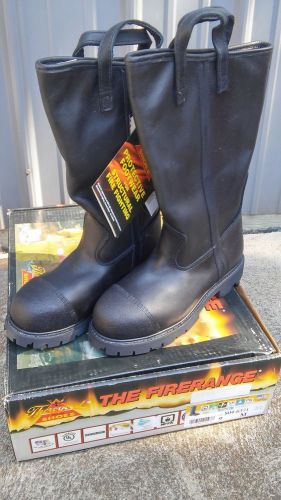 Firefighter Boots Leather  9 Medium