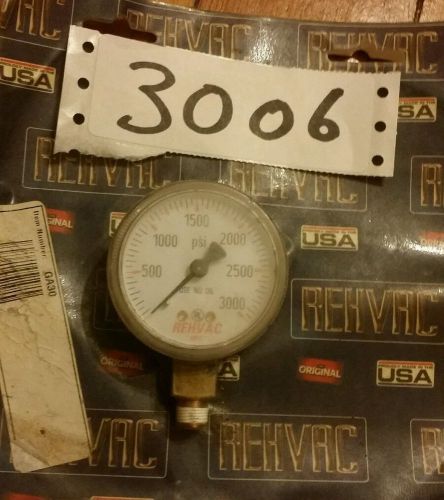 Rehvac mfg ga-30 use no oil 3000psi gauge