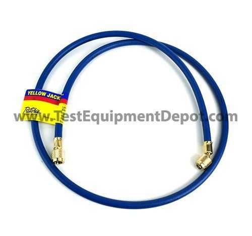 New yellow jacket 29296 plus ii 1/4&#034; hose with compact ball valve  96&#034;  blue for sale