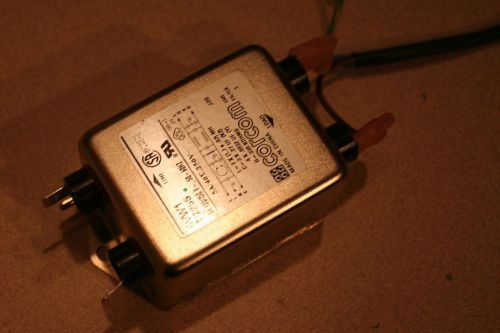 Corcom 6vw1 f7255 power line filter used, good condition for sale