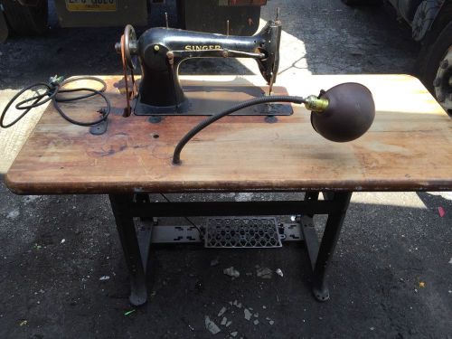 2 Industrial Sewing Machines With Tables