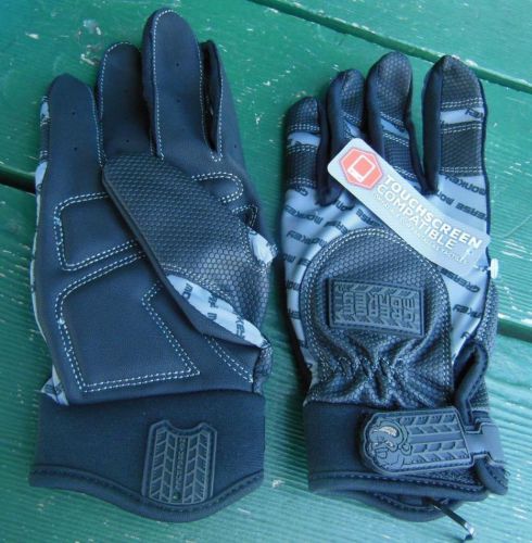 GREASE MONKEY CREW CHIEF EXTREME TOUCHSCREEN MEDIUM BLACK NEW GLOVES GARAGE