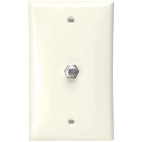 Leviton 80781-T F-Connector Wall Plate - Light Almond